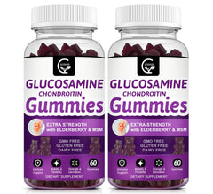 GORNVB glucosamine chondroitin gummies bottle front showing berry flavor and easy daily use
