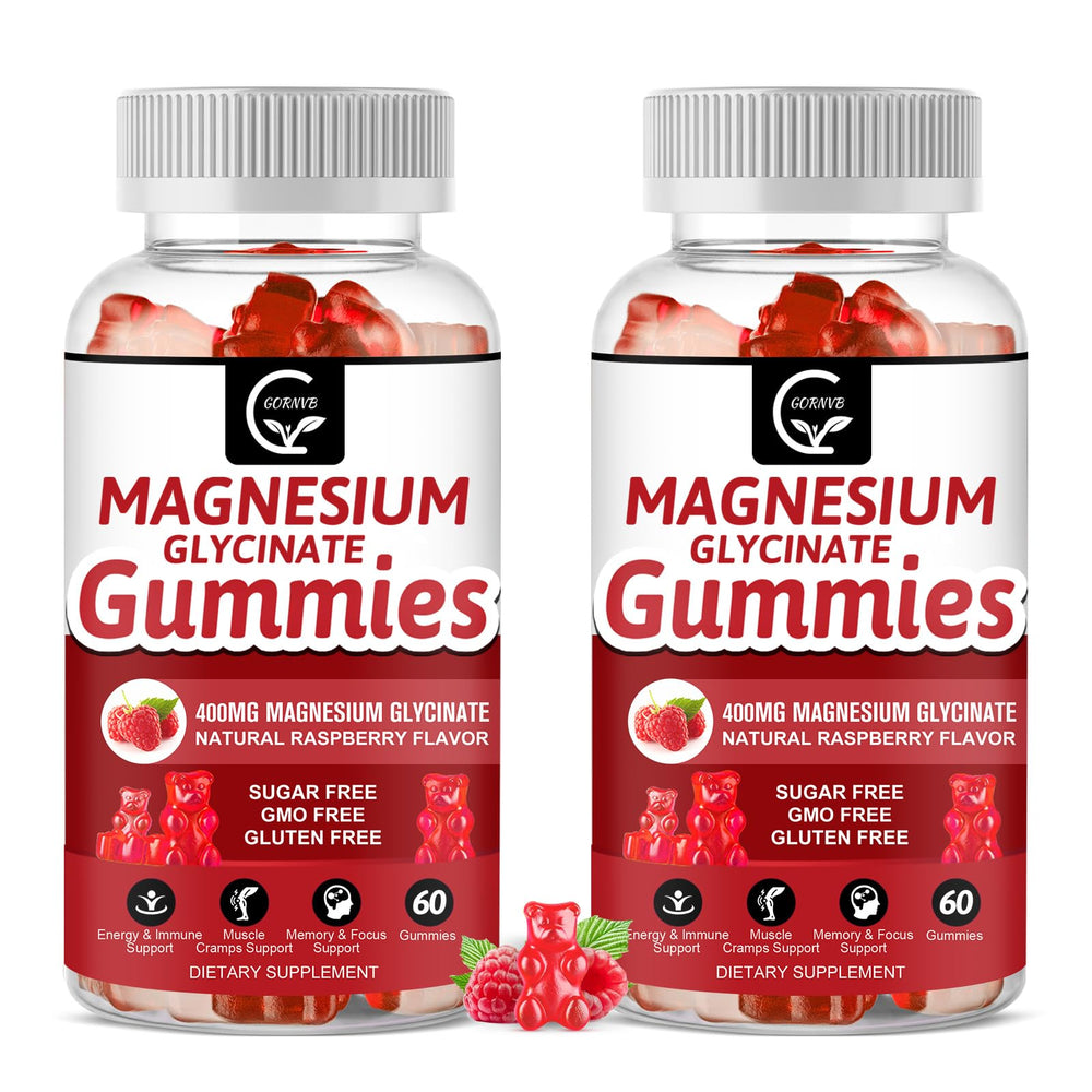 GORNVB Magnesium Glycinate Gummies bottle front emphasizes calm and sleep support
