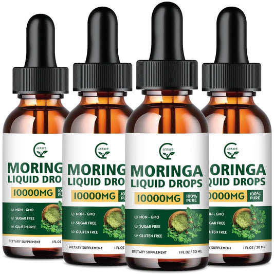 GORNVB Moringa Liquid Drops bottle for daily vitality and easy dosing.