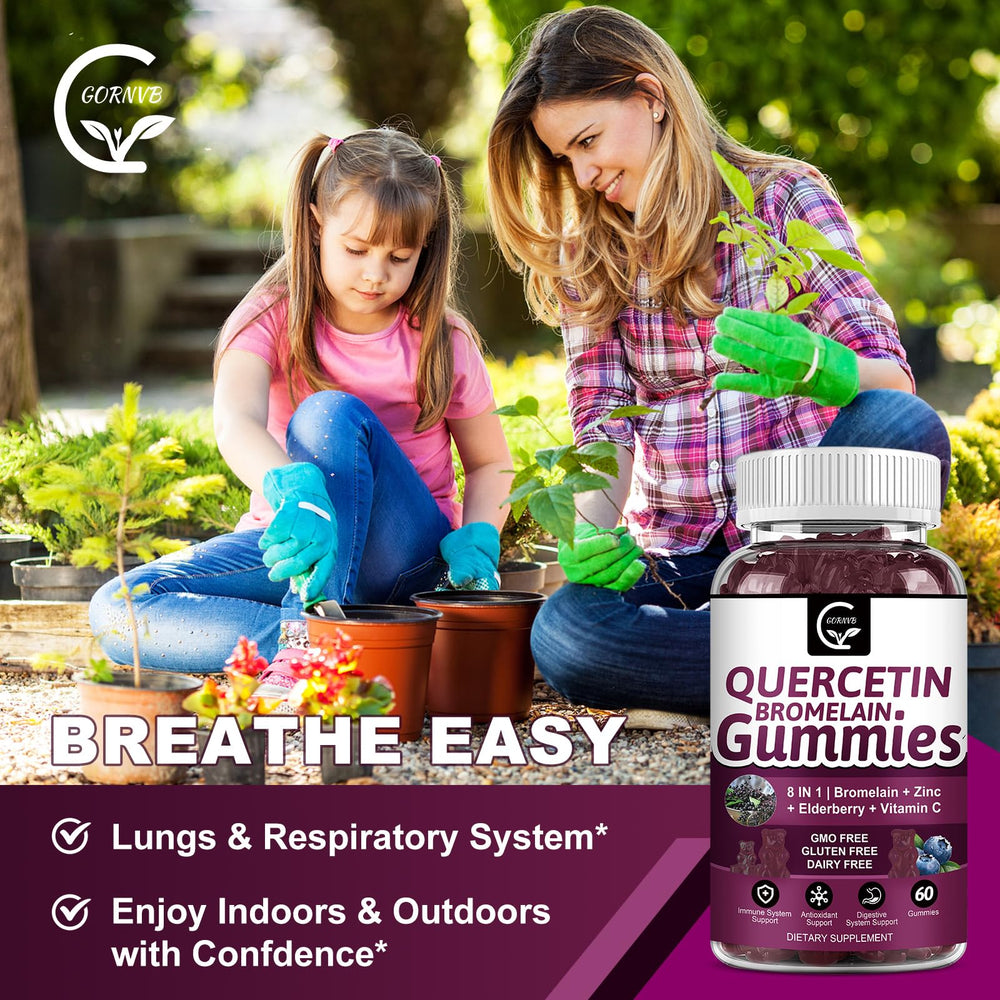 GORNVB Quercetin with Bromelain daily-dose bottle communicates reliable routine.