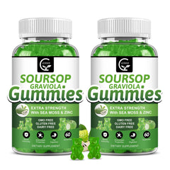 GORNVB Soursop Gummies pack front view, convenient two-pack for daily wellness.