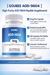 GOUBEE AOD-9604 packaging image of a 60-count bottle for organized lab storage.