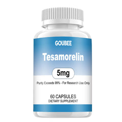 GOUBEE Tesamorelin bottle with clear labeling for accurate dosing in research.