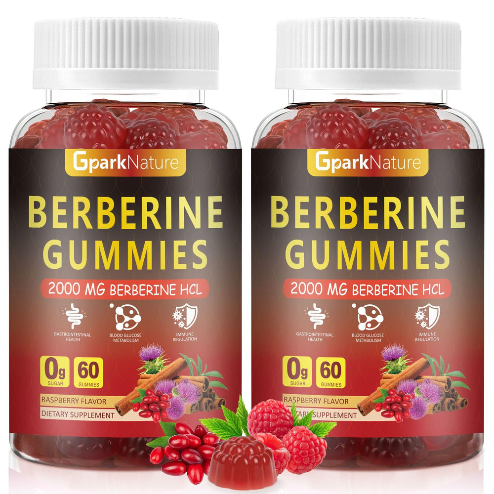 Gpark Nature Berberine Gummies raspberry flavor for convenient daily routine and metabolic balance.