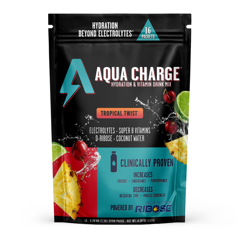 Grab The Gold Aqua Charge bottle top view for on-the-go hydration