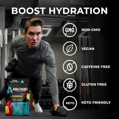 Grab The Gold Aqua Charge box sixteen packs signals easy gym and travel use