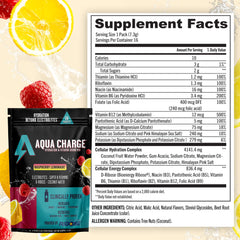 Grab The Gold Aqua Charge flavor closeup raspberry lemonade conveys refreshing taste