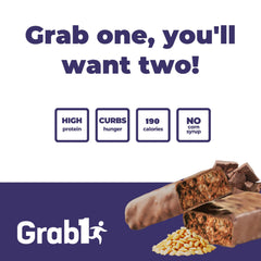 Grab1 on-the-go packaging, convenient snack for busy days.