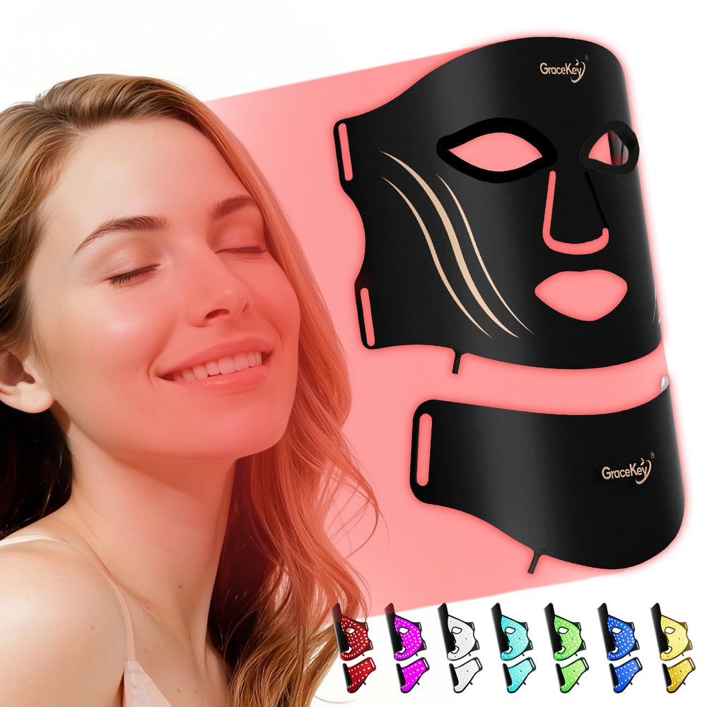 Gracekey face mask with 210 LEDs for full facial light therapy