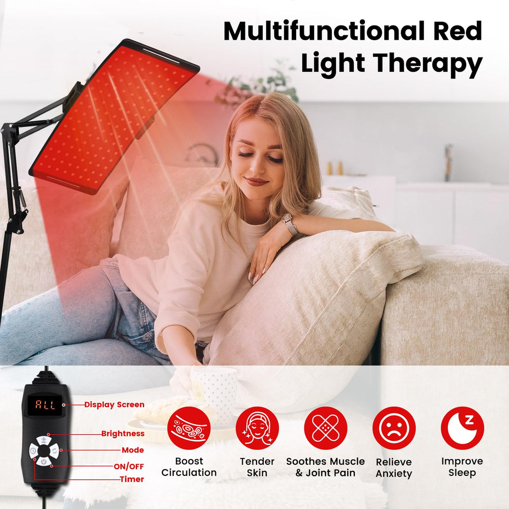 Gracekey red light panel on an adjustable stand for flexible placement