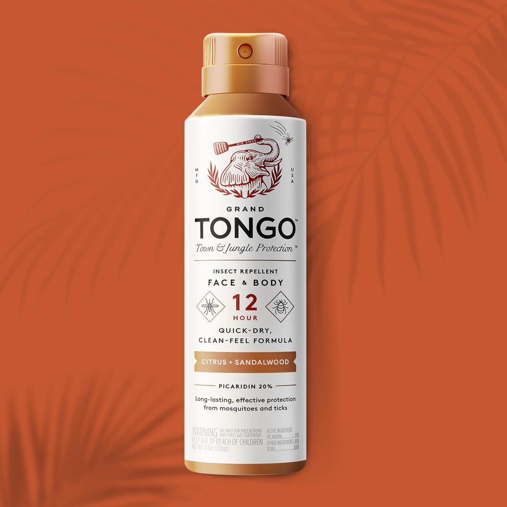 Grand Tongo Citrus and Sandalwood water-based formula absorbs quickly.
