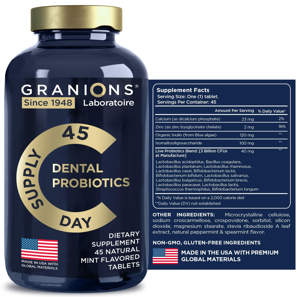 Lifestyle shot of daily use in a morning routine with Granions probiotic.