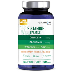 Granions Histamine Balance Complex bottle for daily seasonal support.