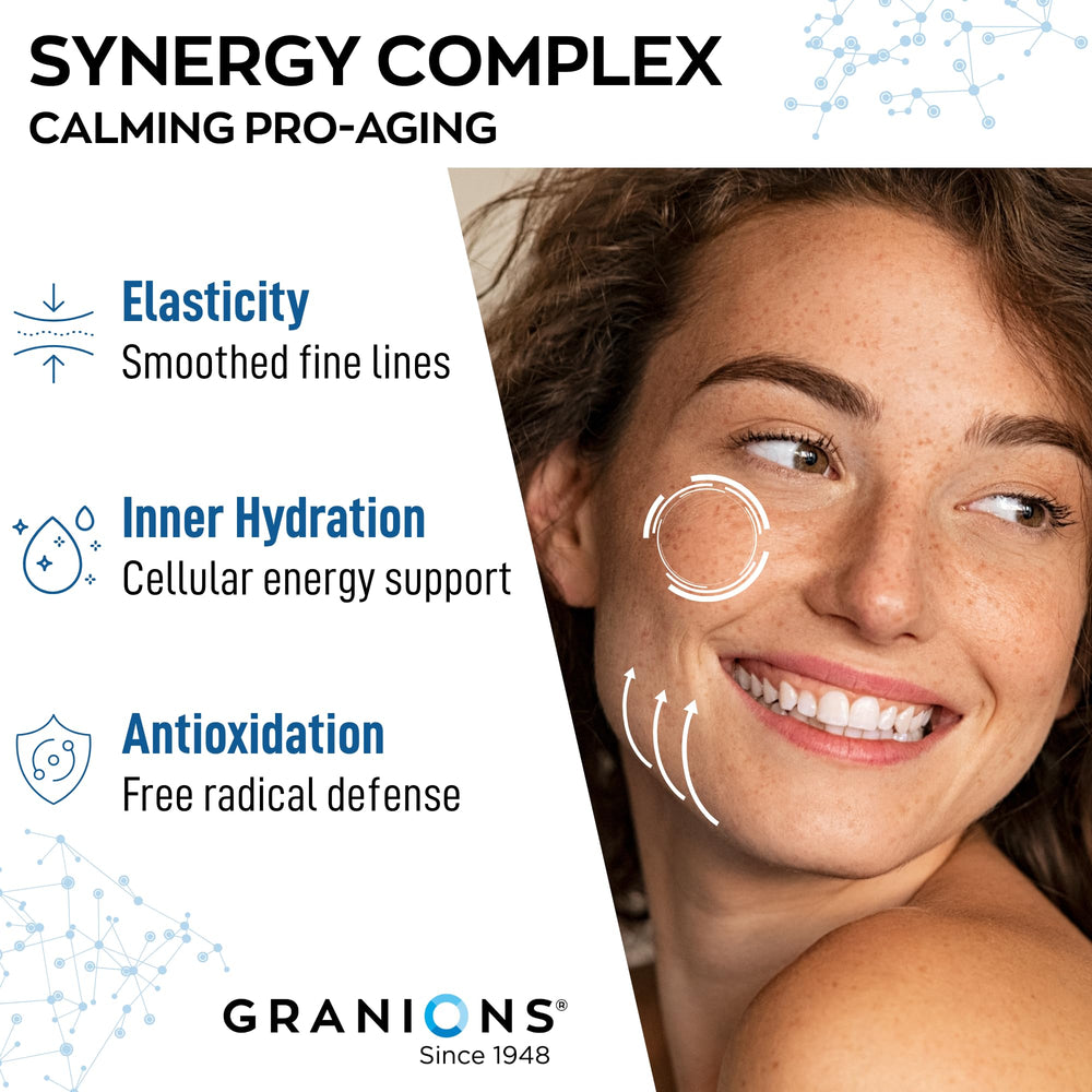 Granions CoQ10 Eternal Flower shot emphasizing antioxidant vitality for skin