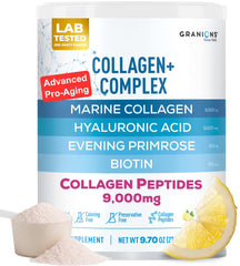 Granions Marine Collagen powder tub front image for daily skin, hair, and nails support