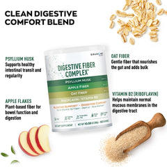 Granions Psyllium Husk Powder scoop for easy, measured daily fiber intake.