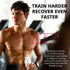 Granite Essential Amino Acids glass recovery mix demonstrates hydration during workouts.