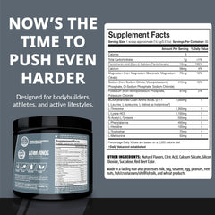 Granite Essential Amino Acids label closeup showcases soy-free, gluten-free formula.