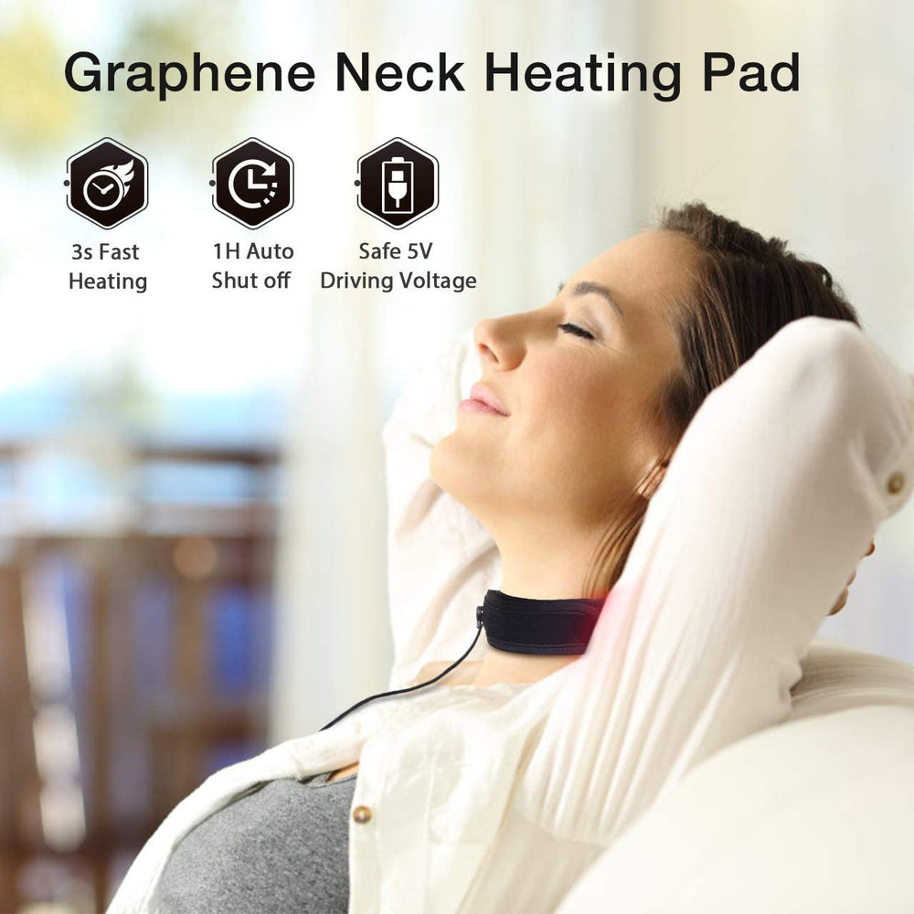 Graphene Times neck wrap auto shut-off ensures safety and worry-free use