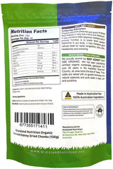 Grassland Nutrition Organic Kidney Freeze Dried Chunks closeup—prime texture for wholesome snacking.