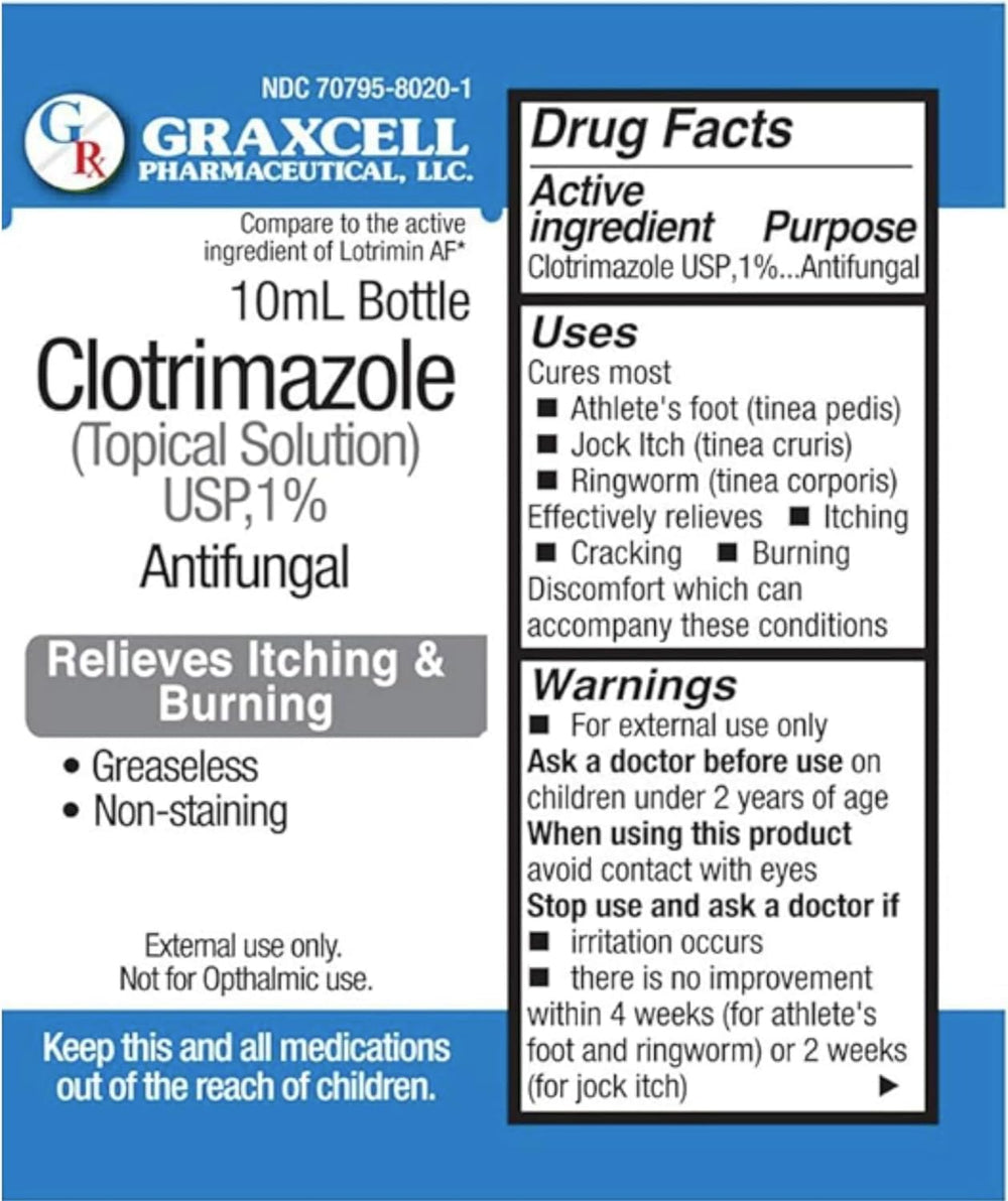 Graxcell athletes-foot area illustration suggesting symptom relief potential