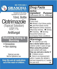 Graxcell athletes-foot area illustration suggesting symptom relief potential