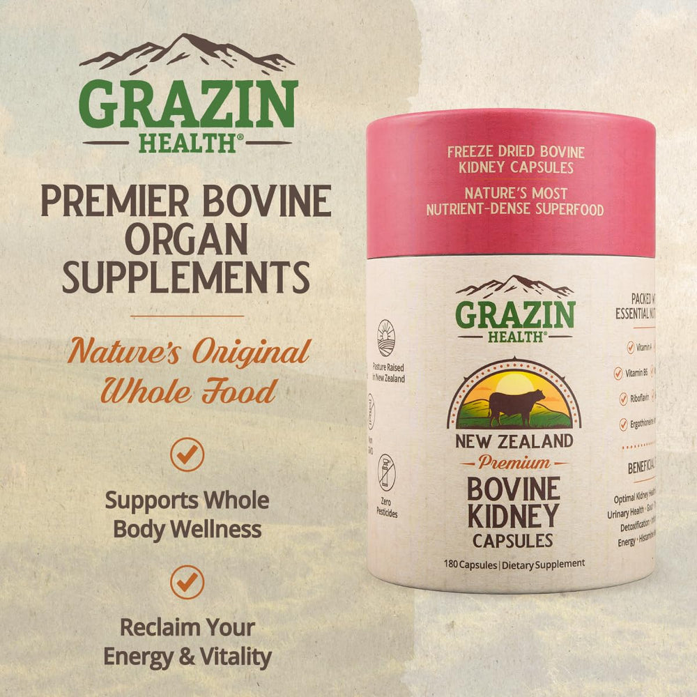 GRAZIN HEALTH capsules close-up highlighting natural ingredients and quality