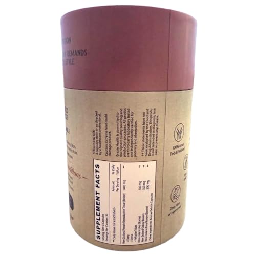 GRAZIN HEALTH freeze-dried organ tissue highlights nutrient-dense components for balanced daily nutrition.