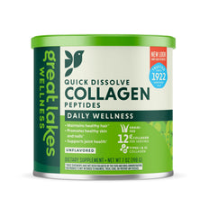 Great Lakes Wellness collagen bottle for easy daily use supporting skin and joints.