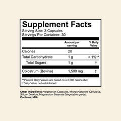 Great Lakes Wellness colostrum capsules on-the-go for busy days.