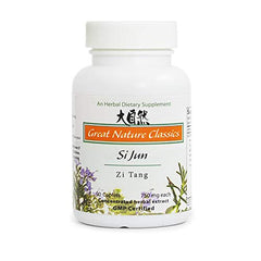 Great Nature Si Jun Zi Tang 750 mg caplets bottle for daily wellness support.