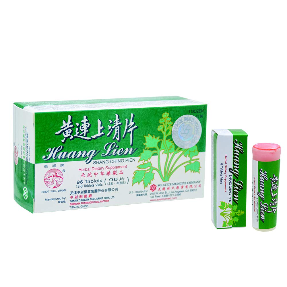 Great Wall Huang Lien Shang Ching Pien packaging on table in natural light