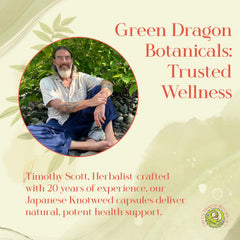 Green Dragon Botanicals resveratrol-rich capsules signaling antioxidant potential