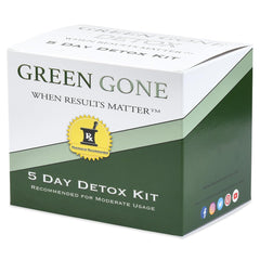 Green Gone When Results Matter bottle pouring capsules for easy daily detox support