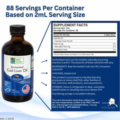 Green Pasture fermented cod liver liquid label detail highlights MSC sustainability