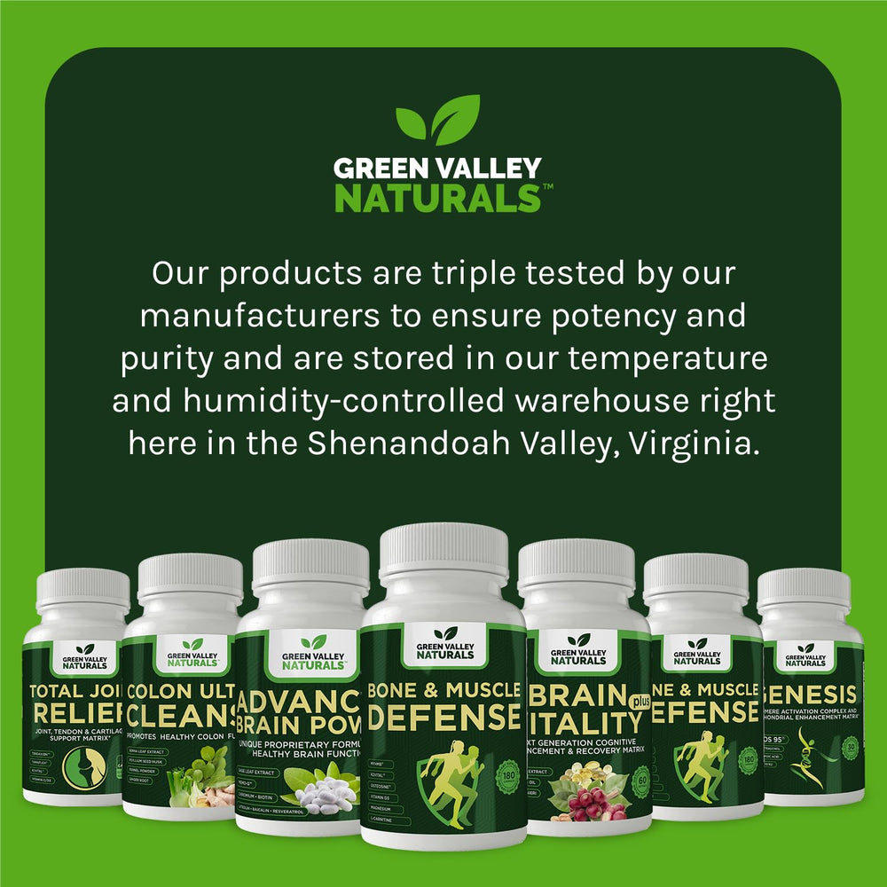 Green Valley Naturals Bone Defense joint support aids flexible movement.