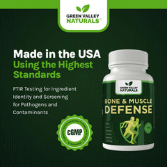 Green Valley Naturals Bone Defense muscle blend supports lean strength.