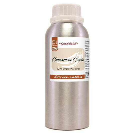 GreenHealth Cinnamon Cassia essential oil bottle ready for diffusion
