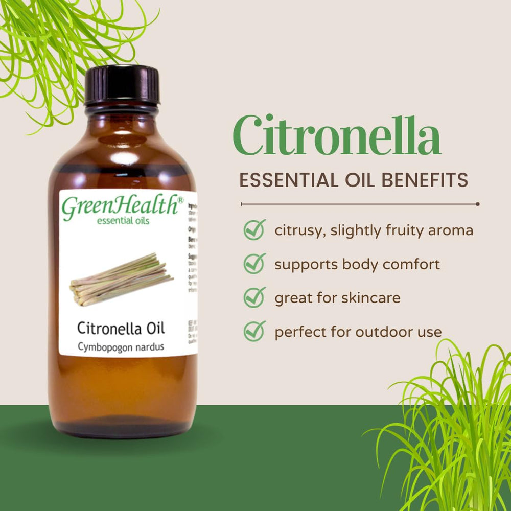 Diffuser use: GreenHealth citronella oil releases fresh scent