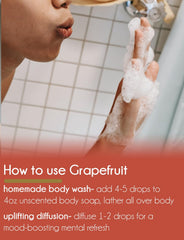 GreenHealth grapefruit oil for DIY crafts, fragrant accents for candles and blends.