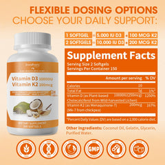GREENPEOPLE K2 D3 softgels close-up for daily bone and immune support