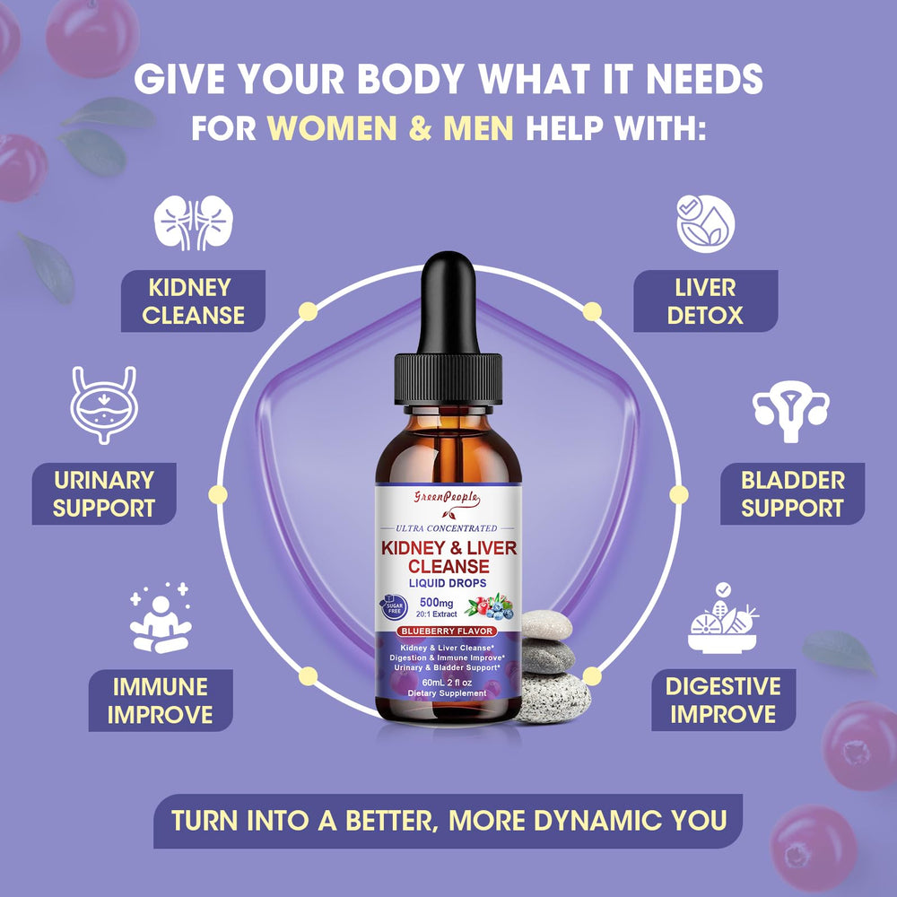GreenPeople Kidney Cleanse cranberry extract visual, emphasizing natural cranberry support.