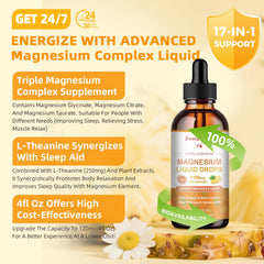 GREENPEOPLE magnesium liquid drops pour spout for quick, mess-free serving.
