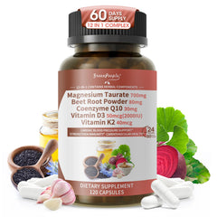 GreenPeople Magnesium Taurate bottle front showing premium 12-in-1 complex