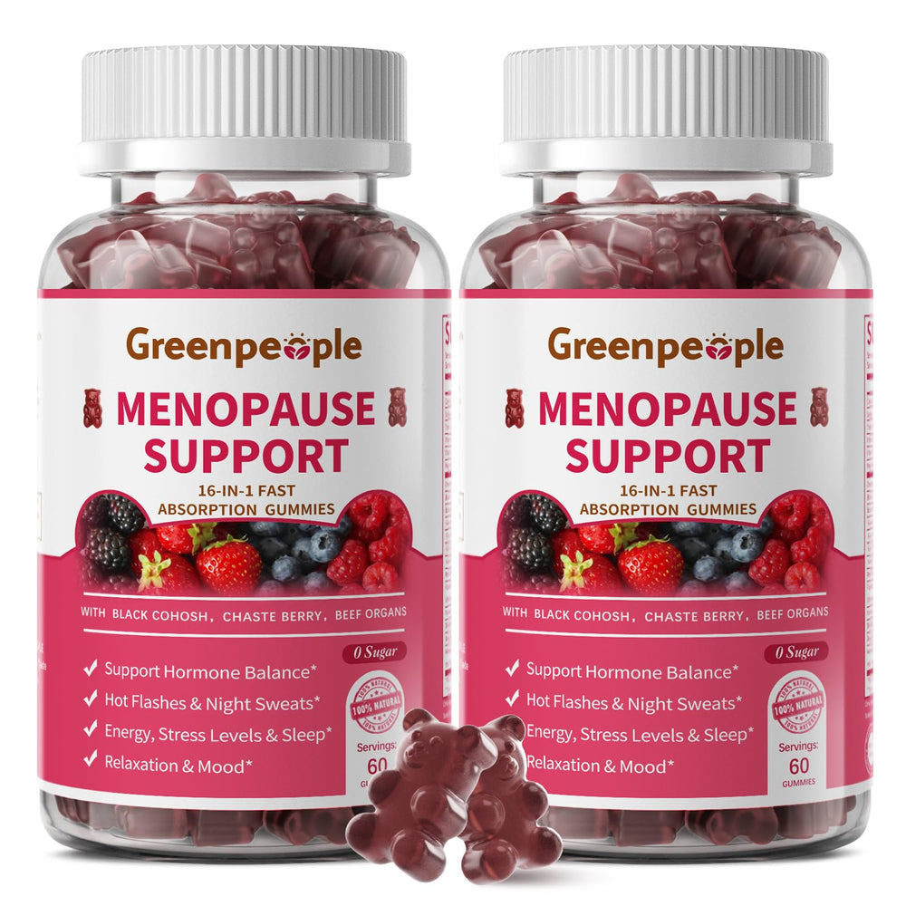 Gummies on a plate inviting daily self care with GREENPEOPLE