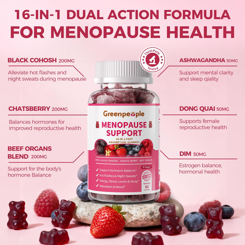 GREENPEOPLE ingredients label featuring 7 herbs and organ nutrients