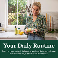 Greens First Omega-3 Optimize EPA/DHA potency emblem highlights strong formulation.