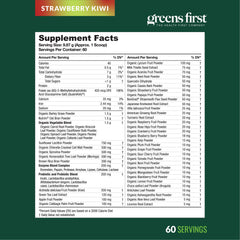 Greens First smoothie with powder blend.