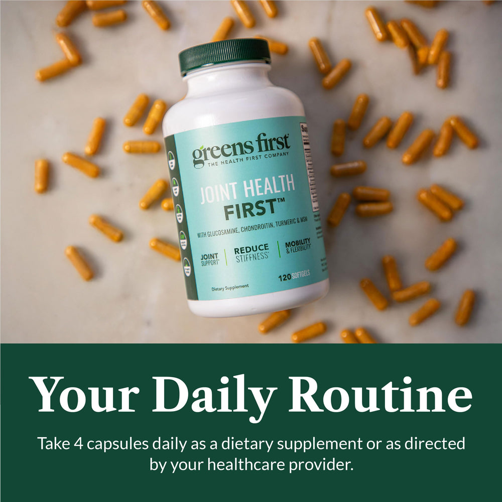 Greens First NutraMix seal indicating third-party testing for quality.