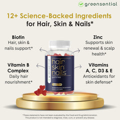 Greensential gummies with natural strawberry flavor and clean ingredients.